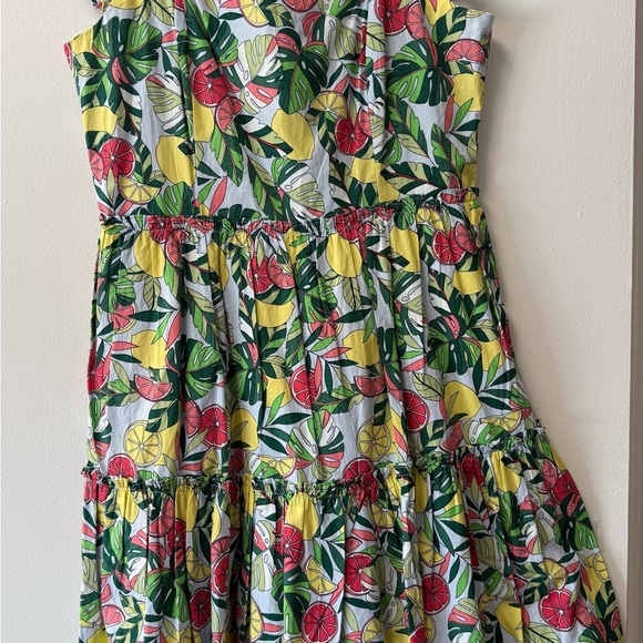 Lemon Grove Floral Sundress - Yellow & Green - Picture 4 of 4